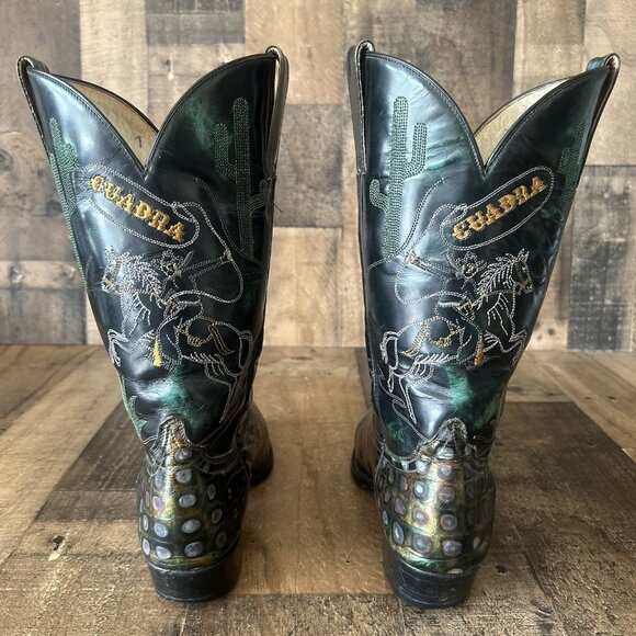 Cuadra Vintage Pointed Toe Western Cowboy Boots Mens 7 D - Picture 9 of 12